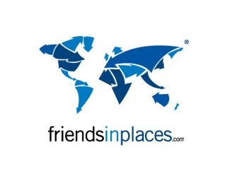 Vector Logo Design - Friends in Places